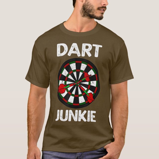Darts Dart-Throwing Dartboard Bullseye-Ziel T-Shirt (Vorderseite)