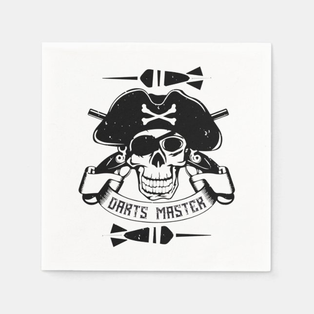 Darts - Darts Master Skull Serviette (Vorderseite)