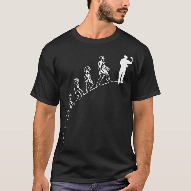 Darts Darts Player Team Evolution T-Shirt (Vorderseite)
