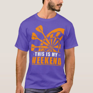 Darts dies ist mein Wochenende Dart Player Dart Lo T-Shirt
