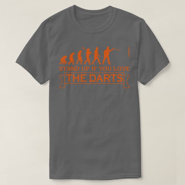 Darts Evolution Darts Player Geschenk T-Shirt (Design vorne)