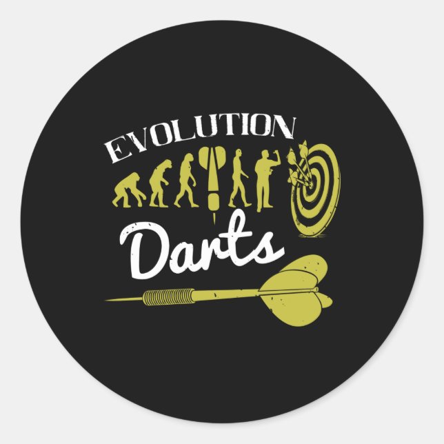Darts - Evolution Darts Runder Aufkleber (Vorderseite)