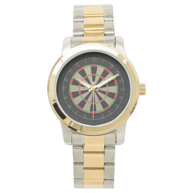 Darts Fans 🎯 😍 Dartboard Armbanduhr (Vorderseite)