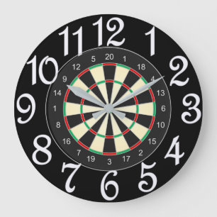 Darts für alle große wanduhr