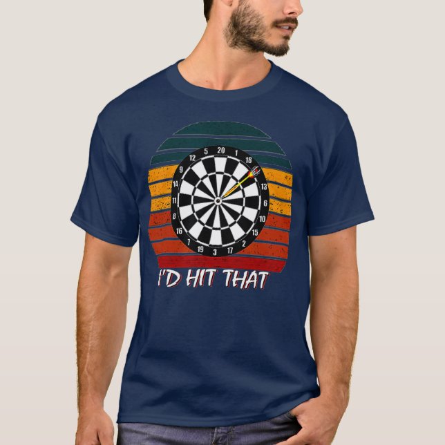 Darts game tee für pro darter Hit inner on (Vorderseite)