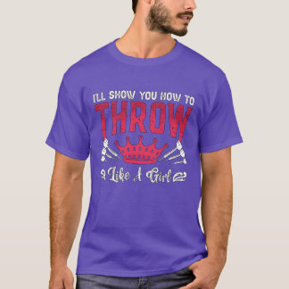 Darts Ich zeige dir, wie man den Darter Bullseye B T-Shirt