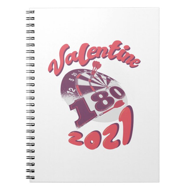 Darts ist mein Valentine 2021 Notizblock (Vorderseite)