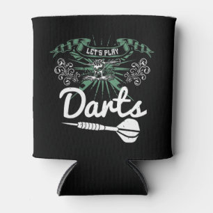 Darts - Lasst uns Darts spielen Dosenkühler