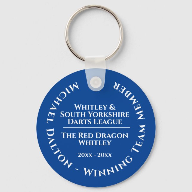Darts League Trophy Schlüsselanhänger (Vorderseite)