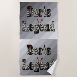 Darts Legend Picture Logo, Strandtuch