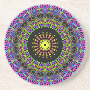 Darts Mandala - Neon 2 Untersetzer