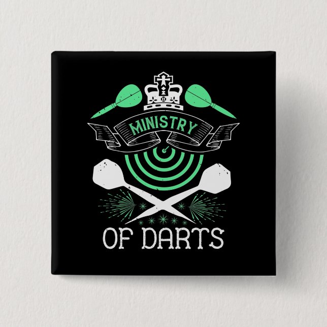 Darts - Ministerium für Darts Button (Vorderseite)