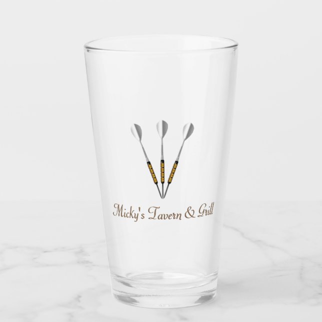 Darts Personalisiert Glas (Vorderseite)