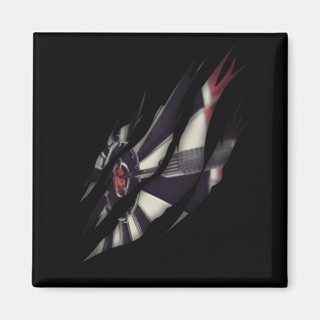 Darts Player Dart Board und Dart Throwing Magnet (Vorne)