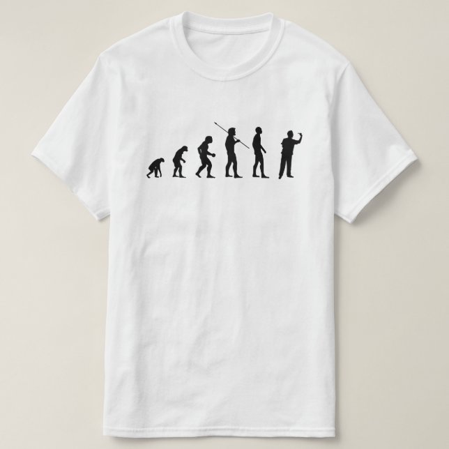 Darts Player Human Evolution Meme BV T-Shirt (Design vorne)