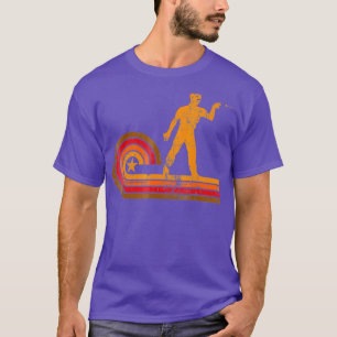 Darts Player Silhouette Darts in Retro-Stil der 19 T-Shirt