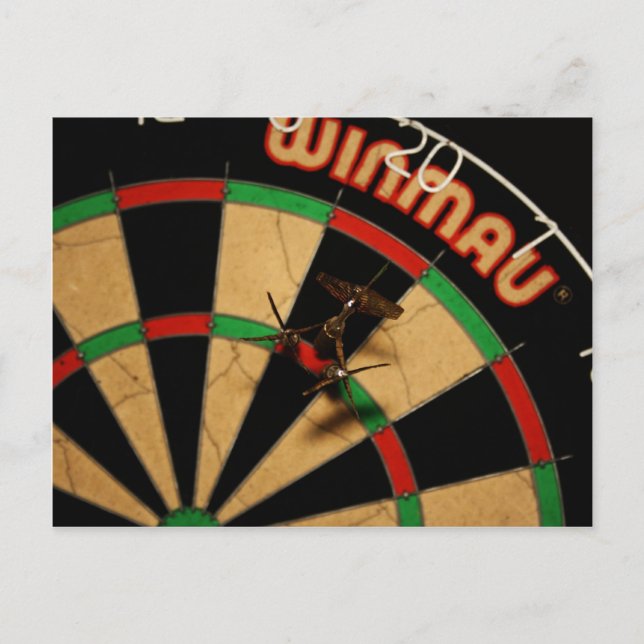 Darts Postkarte (Vorderseite)