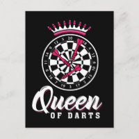 Darts Queen Dartboard Girl Dart Player