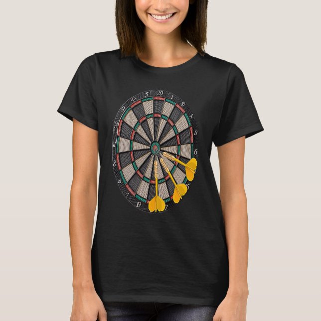 Darts Quote Skills Tactics Techniques Dartboard Sp T-Shirt (Vorderseite)