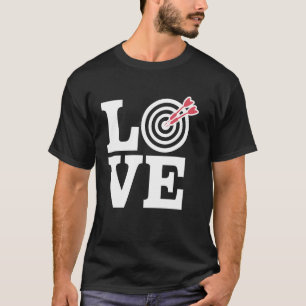 Darts Spieler liebt Darts Sports Ziel Praxis Dart T-Shirt