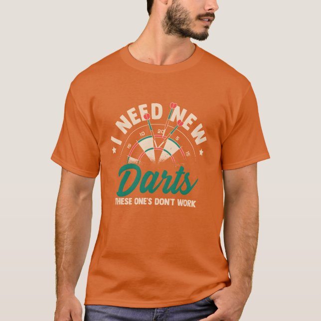 Darts Sport Design Mädchen T-Shirt (Vorderseite)