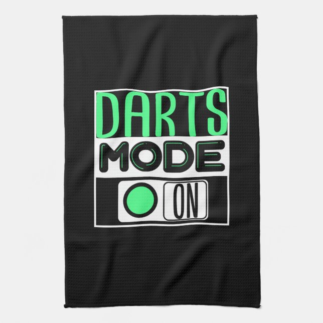 Darts Sport Geschenk Geschirrtuch (Vertikal)