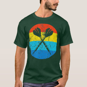 Darts Style Darts Retro Style Circle der 1970er Ja T-Shirt