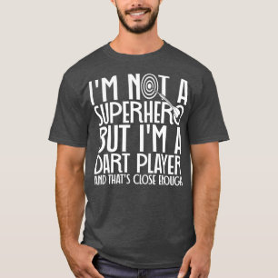 Darts Superheld Dart Spieler T-Shirt