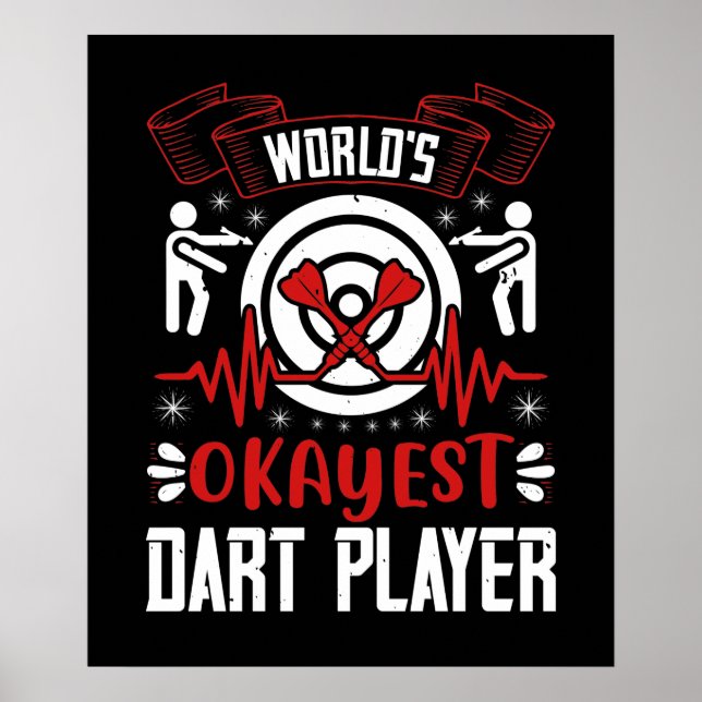 Darts - Weltweit der beste Dart-Player Poster (Vorne)