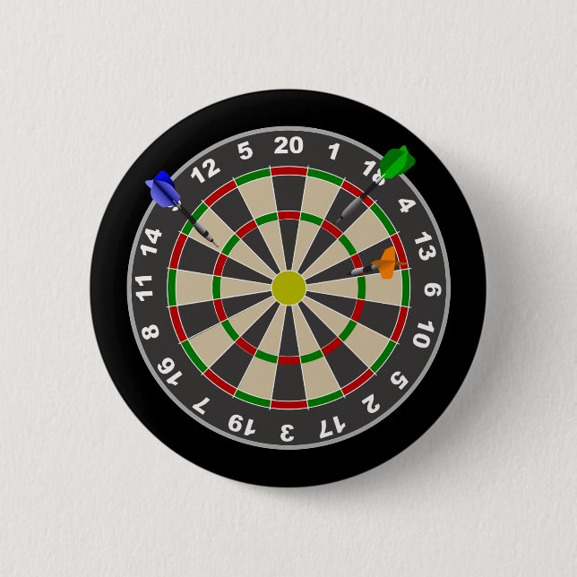 Dartscheibe Button (Vorderseite)