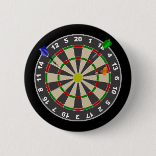 Dartscheibe Button