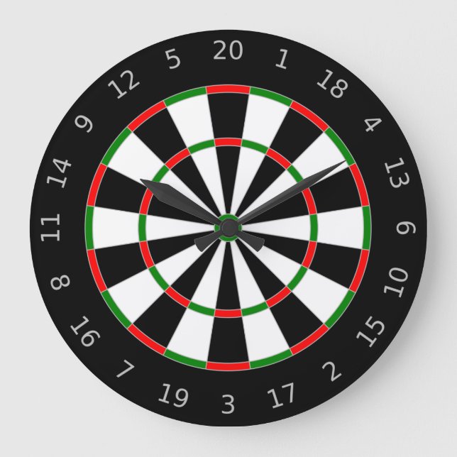 Dartscheibe Große Wanduhr (Vorderseite)