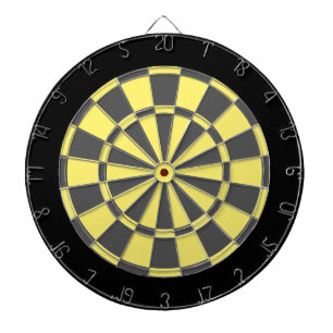 Dartscheibe: Hellgelb, koksgrau und Schwarzes Dartscheibe