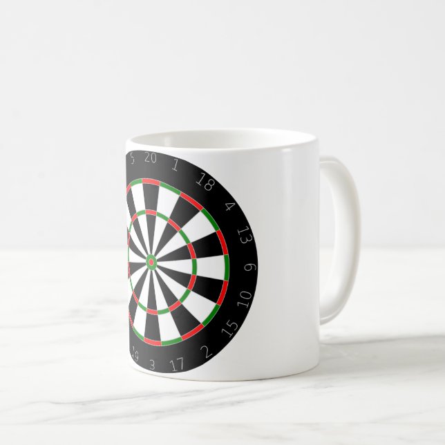 Dartscheibe Kaffeetasse (VorderseiteRechts)