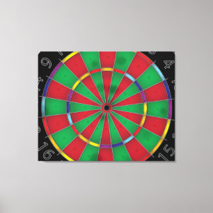 Dartscheibe Leinwanddruck