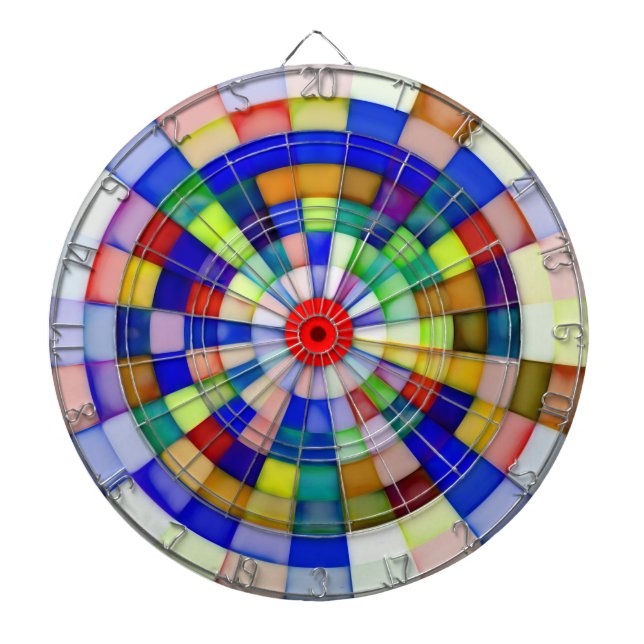 Dartscheibe mit Bullseye (vorne)