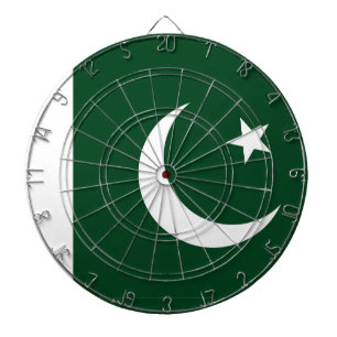 Dartscheibe mit der Flagge Pakistans