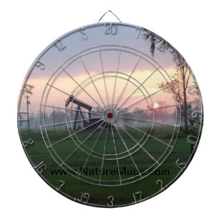 Dartscheibe mit einem Texas-Sonnenuntergang