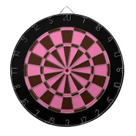 Dartscheibe: Rosa, Brown und Schwarzes Dartscheibe