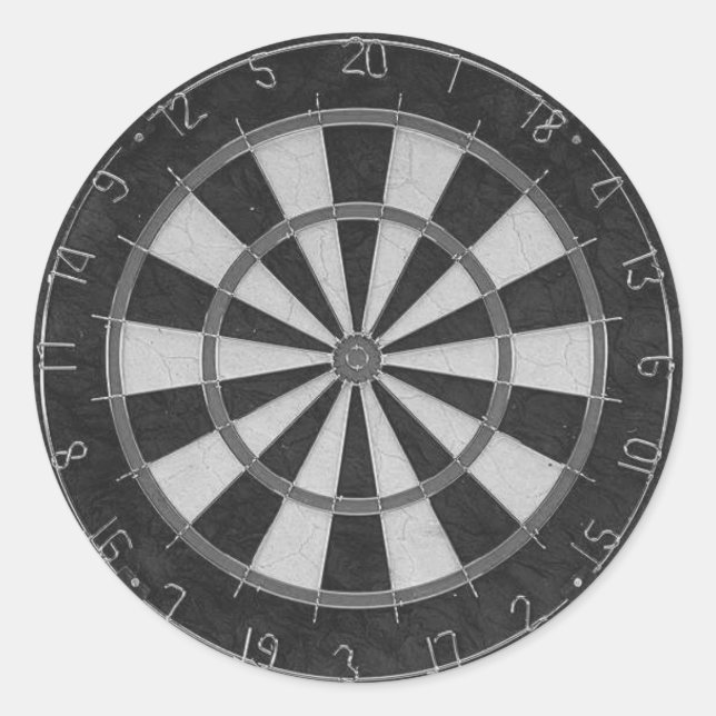 Dartscheibe Sticker (Vorderseite)