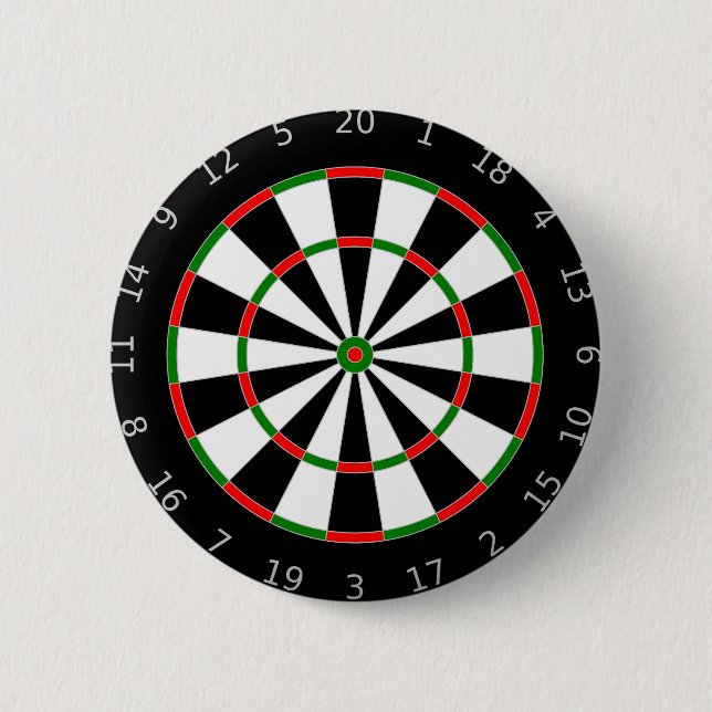 Dartzielscheibe Button (Vorderseite)