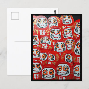 Daruma Dolls Gemälde von Alfred Fox Collvable Postkarte