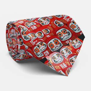 Daruma Dolls Malerei von Alfred Fox Krawatte