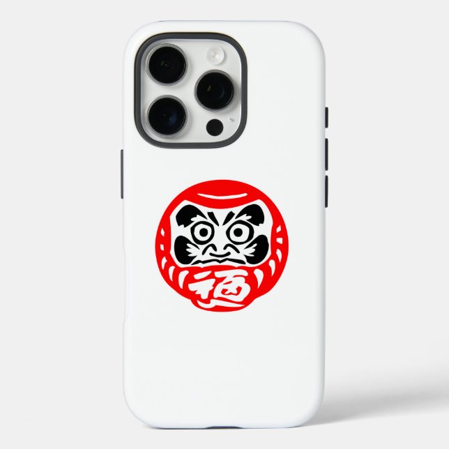 Daruma-Puppe iPhone 16 Pro Hülle (Rückseite)