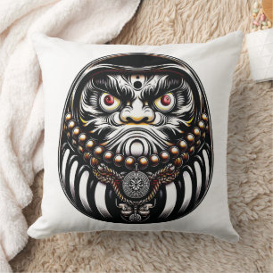 Daruma-Puppe Japanische Kunst Kissen