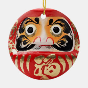 Daruma-Puppe Keramikornament