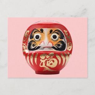 Daruma-Puppe Postkarte