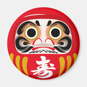 Daruma-Puppe (traditioneller japanischer viel Glüc Magnet