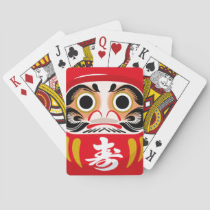 Daruma-Puppe (traditioneller japanischer viel Glüc Spielkarten