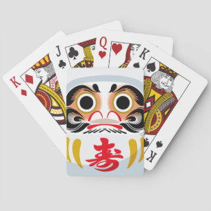 Daruma-Puppe (traditioneller japanischer viel Glüc Spielkarten